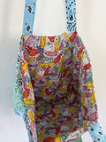 Blue Green Teacher Bandana Tote