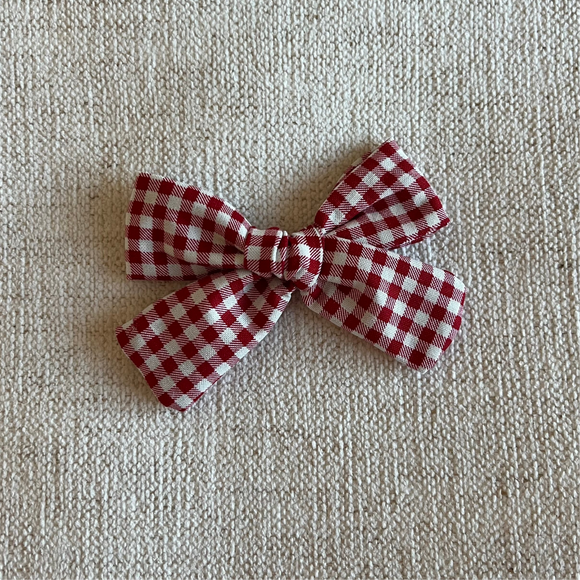 Red Gingham Bow