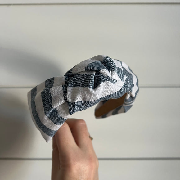 Knotted Navy Stripe