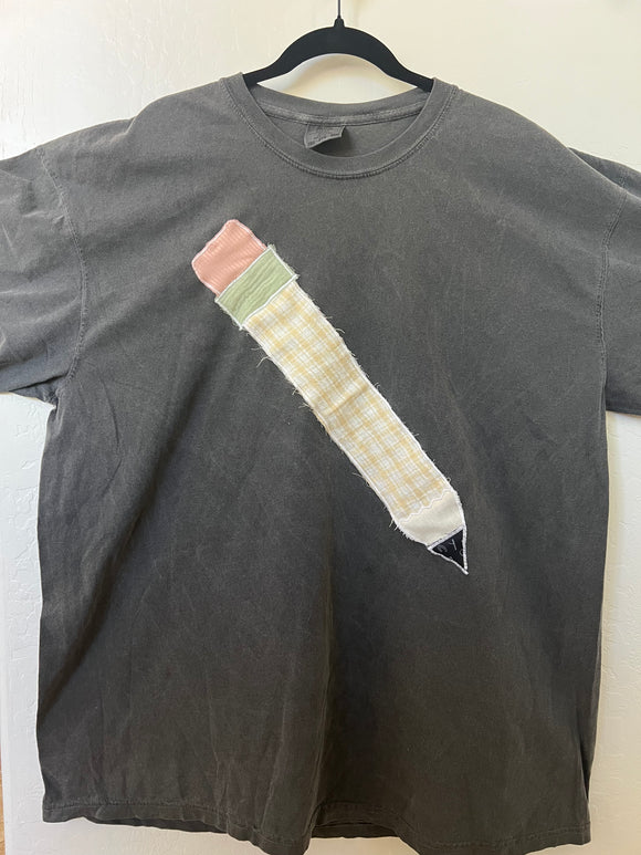 Patchwork Pencil tee