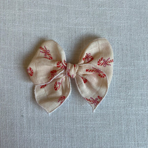 Mini Candy Cane Bows