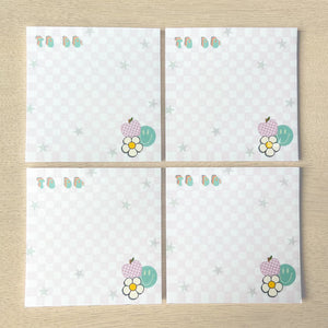 BUNDLE Checkered To Do Sticky Notes
