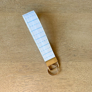Lined Paper Key Fob